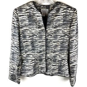 Vintage Papell Petites Evening Work Size 8P Silk Jacket Shoulder Pads